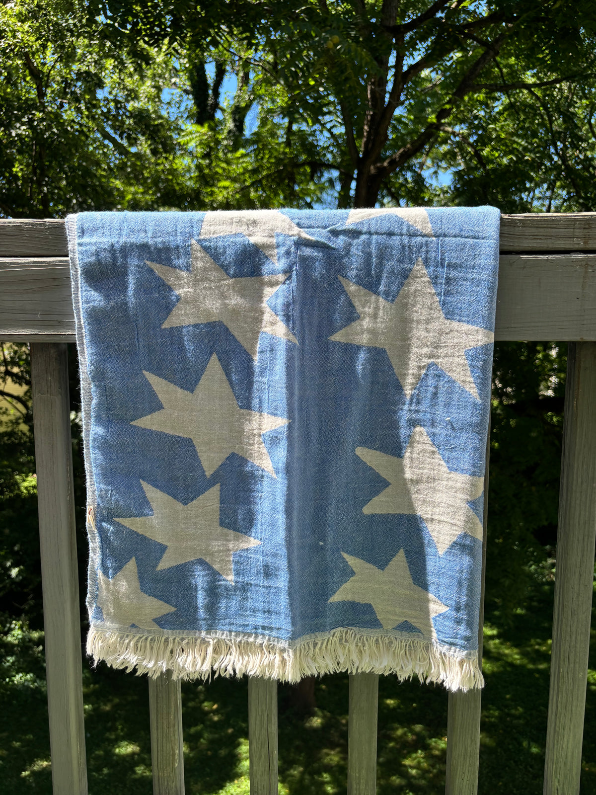 Starfall Blue- 4th of July Special Edition | Organic Turkish Bath & Beach Towel – Unfoldie