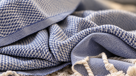 Cagla Azul | Organic Turkish Bath & Beach Towel – Unfoldie