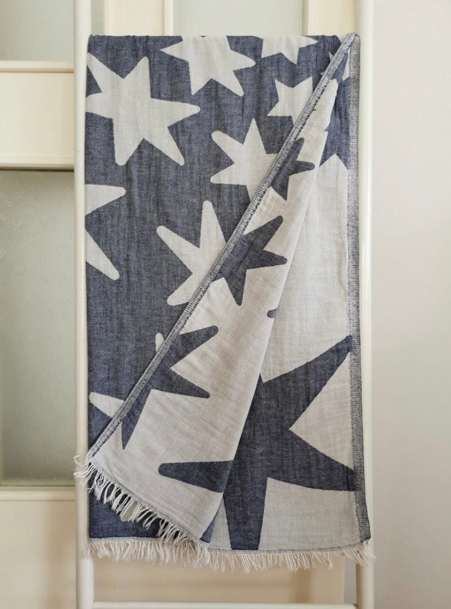 Starfall Jean- 4th of July Special Edition- Beach Towel & Picnic Blanket