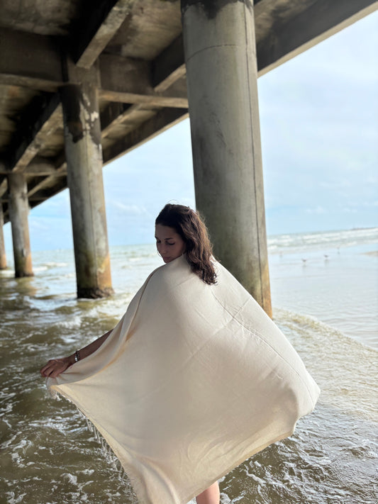 Cagla Dune | Organic Turkish Bath & Beach Towel – Unfoldie