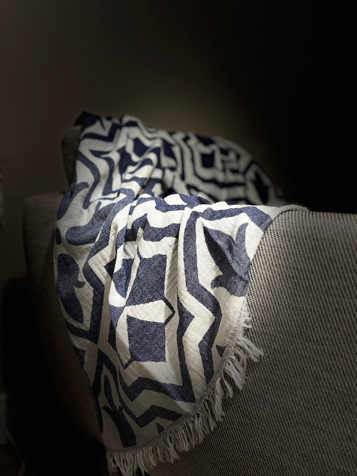 Azure Saff | Organic Turkish Bath & Beach Towel – Unfoldie