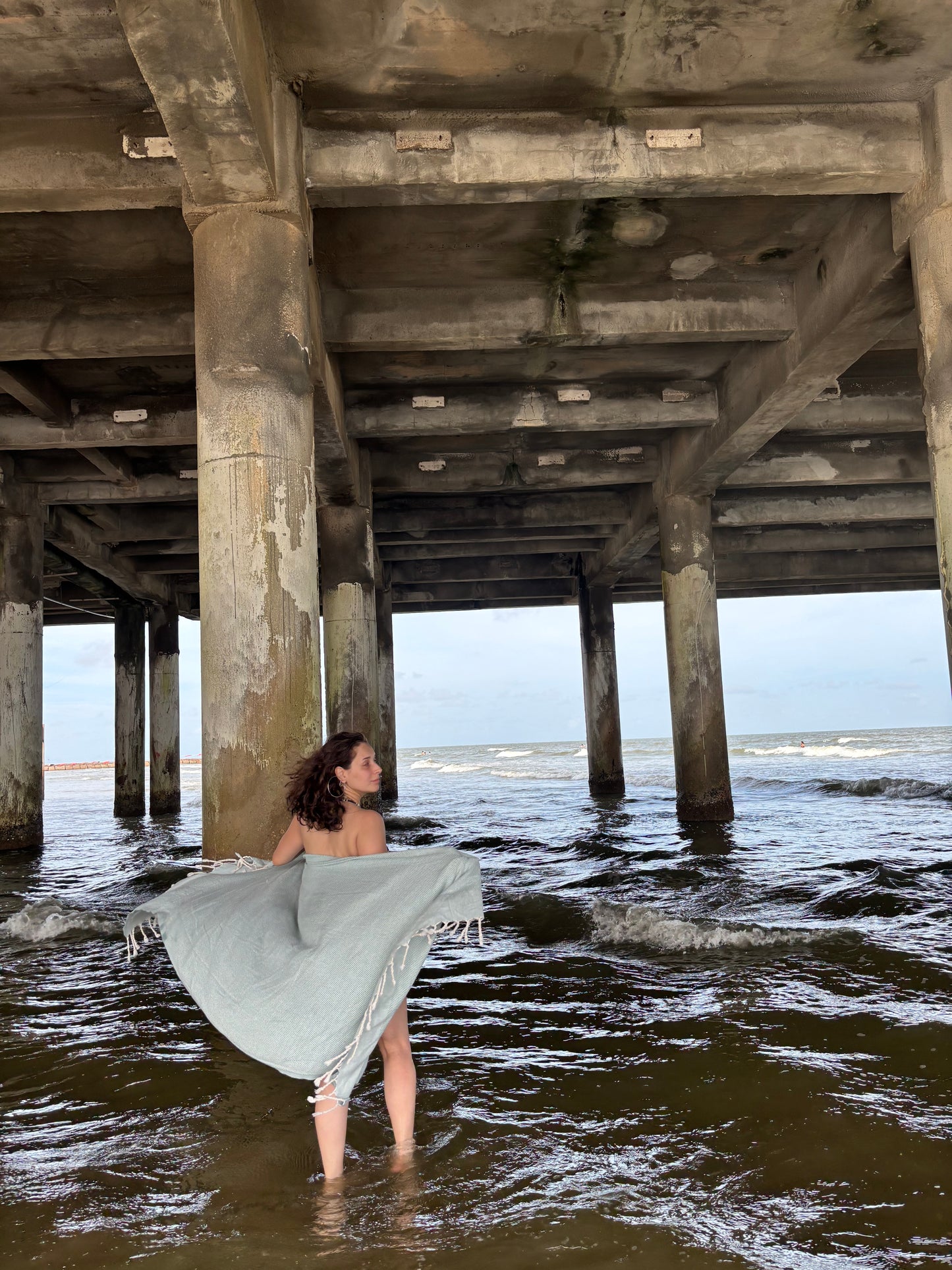 Cagla Verde | Organic Turkish Bath & Beach Towel – Unfoldie