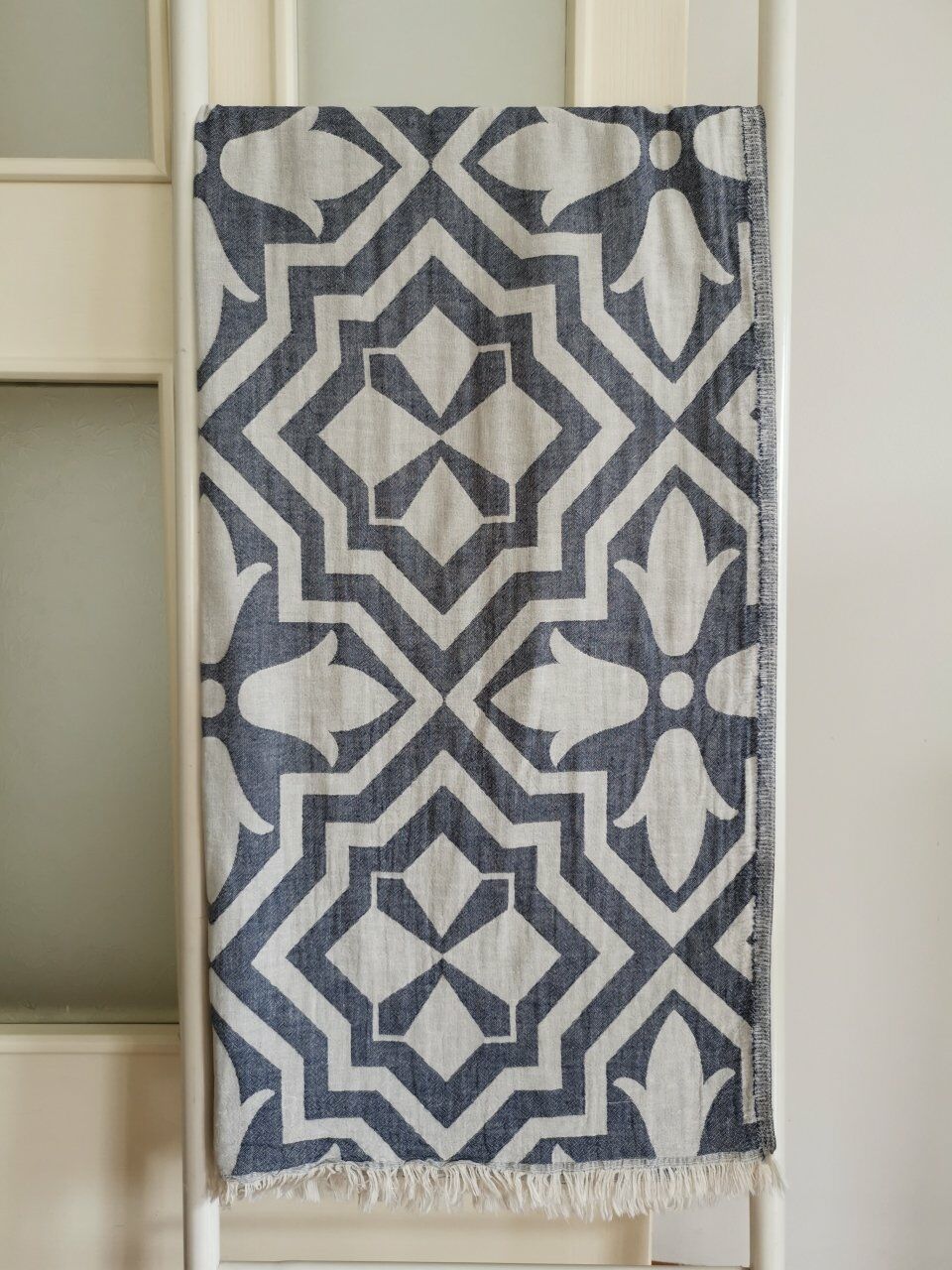 Azure Saff | Organic Turkish Bath & Beach Towel – Unfoldie
