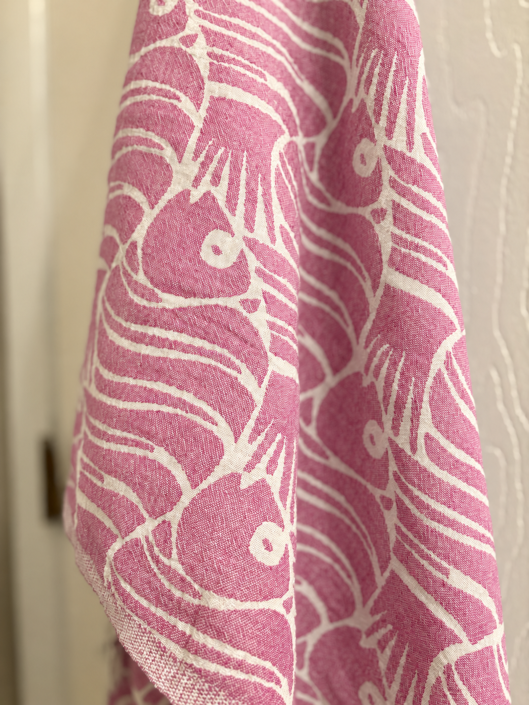 Sakana Blush | Organic Turkish Bath & Beach Towel – Unfoldie